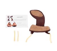 ZenithAur Padded Violin Shoulder Rest Pad with Adjustable Leather Straps for All Violin Sizes, Reduces Shoulder Fatigue, Durable Sheepskin Violin Chin Rest Pad (3/4-4/4)