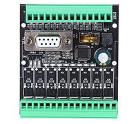 ZenithAur PLC Industrial Control Board with 12 Input 8 Transistor Output, DC24V 1A Load, Compatible with FX1N and 2N for Industrial Automation Control