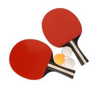ZenithAur Pong Paddle Set with Ergonomic Handles and 3 Balls for Indoor/Outdoor Recreational Play, A Complete Table Tennis Racket Set for Speed and Control (White)