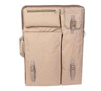 ZenithAur Portable Drawing Board Bag with Large Capacity for Travel, This Heavy-Duty Artists Students Portfolio has an Adjustable Strap for Comfortable Carrying (Khaki)