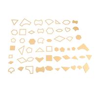 ZenithAur Quilting Patchwork Templates, Complete 54 Piece Set for Sewing Projects, Reusable Acrylic Stencil Templates with Assorted Patterns for DIY Crafters