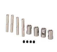 ZenithAur RC Axle Pins Steel Drive Shaft Pins with Set Screws for Summit 1/10 RC Car Upgrade Parts Replacement Steel Axle Pins