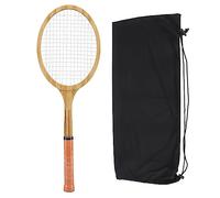 ZenithAur Retro Wooden Tennis Racket with Storage Bag Included for Vintage Decor/Wall Display, a Nostalgic Commemorative Collection Piece in Pine Wood