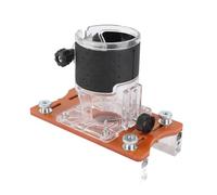 ZenithAur Router Slotting Guide with Integrated Power Tool Protective, a Transparent Cover with Aluminum Alloy Build for 65mm Trimmers for Accurate Grooving