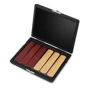 ZenithAur Saxophone Clarinet Case Stylish Storage Container Box with PU Leather Cover, Comes with Slots for 6pcs s