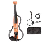 ZenithAur Silent Electric Violin 4/4 with Built-in Pickup System, Adjustable Tone, Lightweight Carbon Fiber Body with Headphone & Amp Connectivity for Quiet Practice