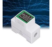 ZenithAur Single Phase Energy Meter AC 50-300V 0-100A 30kW Voltmeter Ammeter Multimeter with Data Storage for Power Consumption Tracking and Analysis