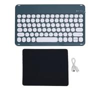 ZenithAur Slim Portable Keyboard with Rechargeable Battery, Long Battery Life, Quiet Scissor-Switch Keys, Compatible with PC / / Android for Desktop Computer (Green)
