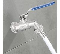 ZenithAur Stainless Steel Faucet Tap with 1/2 Inch Hose Connector, Manual Ball Valve 300PSI for Hoses Accessories Parts