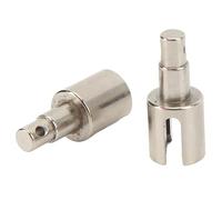 ZenithAur Steel Center Outdrive Set for Losi Baja Rey RC Upgrade, this RC Front Diff Drive Cup serves as a direct RC Car Replacement Parts component (Silver)