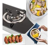 ZenithAur Stepless Adjustable Fire Single Burner Gas Cooktop, 1.8Kw Portable Gas Stove with Tempered Glass for RV and Camping