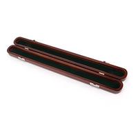 ZenithAur Sticks Storage Box, Conductor Baton Accessory, Wooden Protective Case for Orchestra Conducting, with 2 Buckles, Nice for Music Lovers (round box)