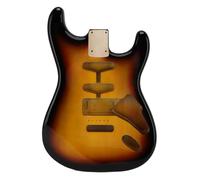 ZenithAur Sunburst Electric Guitar Body Made from Poplar Wood, Features Standard HSH Pickup Route, Pre Drilled for Easy Installation on ST Style Guitars
