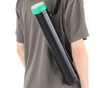 ZenithAur Telescoping Storage Tube with Strap, Adjustable Document Poster Tube, Thickened Plastic Blueprint Tube for Drawings, Large Photos, and Fishing Rods