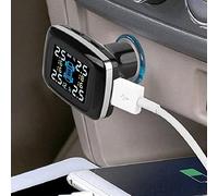 ZenithAur Tire Pressure Monitoring System with 4 Internal Sensors and 12V Digital Display, Real-Time Auditory/Visual Alarms for Cars, SUVs, Pickups