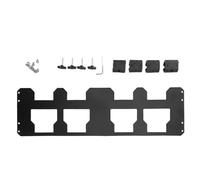 ZenithAur Tool Box Front Mounting Plate Anodized Aluminum Alloy Construction Compatible with Packout Radio and Crate Organizers for Quick Access Toolbox Rail Mounting Plate