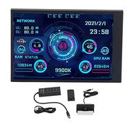 ZenithAur Type C Secondary Monitor, 3.5 Inch IPS USB Mini Screen for Computer Case, CPU GPU RAM HDD Data Temperature Display, AIDA64 Compatible