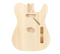 ZenithAur Unfinished Electric Guitar Body with Slick Blank Finish for DIY Guitar Projects and Creative Customization, Solid Walnut Wood Guitar Body Replacement
