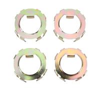 ZenithAur Wheel Spindle Nut Retainer 4 Piece Set, Metal Spindle Nut Retainer for 2K to 8K Dexter Axles, Compatible with EZ-Lube Jam Nut for Secure Hubs