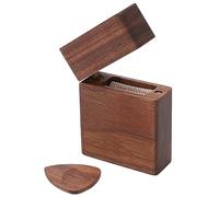 ZenithAur Wooden Guitar Pick Case with Secure Pick Storage for Musicians on the Go a Special Guitar Pick Holder featuring a Novelty Lighter Shape Design
