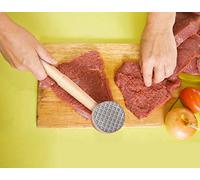 ZenithAur Wooden Meat Tenderizer, Dual Sided Mallet for Tenderizing Steak, Beef, Chicken, Pork, Kitchen Tool