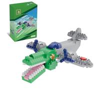 ZenithAura Italian Brainrot Action-Figure Building Kit, Brainrot Toys, Creative STEM Construction Set, Collector Desktop Decor Gift (BOMBARDIRO CROCODILO)