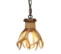 ZenithBeam Mini Antler Pendant Light Farmhouse Pendant Hanging Light Fixture for Kitchen Island Dining Room Sink Bathroom Restaurant Light Small Antler Hanging Light