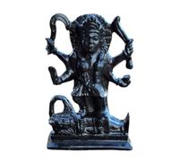 ZenithCart Black Marble Kali MATA/Maa Kalka Murti Idol | Handcrafted Divine Goddess Kali Statue for Home Temple, Puja Room & Spiritual Decor | 4D x 8W x 12H Cm