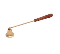 ZenithCart Handcrafted Brass Candle Snuffer with Wooden Handle - Solid Metal Candle Extinguisher | Modern Design Collectible for Home Decor & Gift | 8 innch Approx