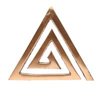ZenithCart Pure Copper Vastu Tri-Angle - Vastu Correction Tool for Positive Energy & Home Harmony (4-Inch)