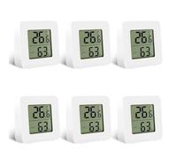 ZenithCove 6 Pack Digital Room Thermometer Indoor, Mini Hygrometer Humidity