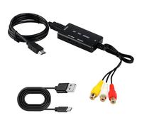 ZenithCove RCA to HDMI Converter, AV to HDMI Adapter 1080P Composite CVBS Video Audio Converter for PS2 PS3 Xbox N64 WII SNES STB VHS VCR Blue Ray DVD Players Support PAL/NTSC with USB Cable