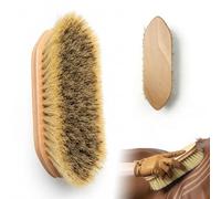 ZenithGroom Luxe - Premium Walnut Wood Horse Shedding Tool | Professional Stainless Steel Deshedding Blade for Horses & Large Dogs | 3-in-1 Multi-Surface Pet Hair Remover for Carpet