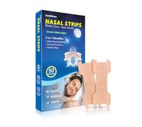 ZenithHome Nasal Strips, Snoring Aids for Men and Women, 50 Pieces Nose Strips Anti Snoring Devices, Help Improve Breathing, Reduce Snoring, Relieve Nasal Congestion, Drug-Free, Deeper Sleep.