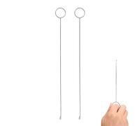 ZenithQuest 2 Pack Sewing Loop Turner Hooks with Latch, Stainless Steel Fabric Tube Turning Tools for Straps, Belts, Tubes, Bias Tape & DIY Dressmaking Projects