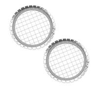 ZenithQuest 2 Pack Stainless Steel Egg Dicer, 8.9cm Square Grid Food Cutter, Mirror Polished Durable Slicer for Hard Boiled Eggs, Fruit, Vegetables, Salads & Home Kitchen Use