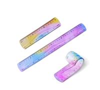 ZenithQuest 2 Pcs Flexible Rulers, 30cm/12 Inch & 15cm/6 Inch Unbreakable Soft Bendable Plastic Rulers, Shatterproof Straight Rulers for School, Office & Home Use
