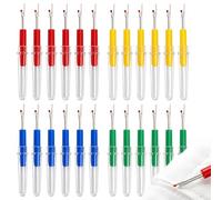 ZenithQuest 24 Pack Multicolour Stitch Unpickers, Stainless Steel Sewing Seam Rippers, Ergonomic Non-Slip Handle Thread Removal Tools for Sewing, Crafting & Seam Unpicking