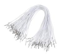 ZenithQuest 30 Pcs White Elastic Cord with Metal Barbs, 30cm Round Stretch Barbed Fasteners, Elastic Loop String for Book Binding, Crafting, Office Fastening & DIY Projects