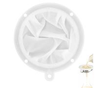 ZenithQuest 300 Mesh Fine Food Filter Mesh Strainer, 13cm Food-Grade Nylon Funnel Filter Sieve, Reusable Kitchen Fine Mesh Filter for Frying Oil, Juice, Jam, Wine & Home Brewing