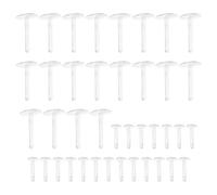 ZenithQuest 40pcs Luncheon Meat Bait Stops Clear Plastic Terminal Tackle Accessories Carp Fishing Hook Bait Accessories for Coarse Fishing Wary Carp