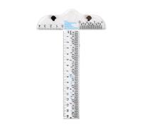 ZenithQuest 6 Inch Clear Acrylic T-Square Ruler, 1 Pack Transparent T-Ruler with Inch & Metric Calibrations, for Crafting, Drafting, Layout Work, Card Making & Office Stationery Use