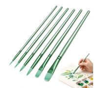 ZenithQuest 6 Pcs Nylon Paint Brushes for Acrylic Watercolour Oil Painting