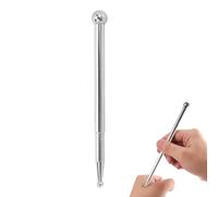 ZenithQuest Dual Head Manual Massage Stick, Stainless Steel Retractable Acupressure Tool, 13cm-19cm Adjustable Portable Massage Wand for Home, Gym & Travel Use