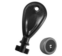 ZenithQuest Hand Towel Dispenser Key, Paper Towel Dispenser Replacement Key 2Pcs Toilet Compatible with Most Commercial Plastic for Home Public Office 53x24x15mm