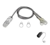 ZenithQuest Hearing Aid Anti-Lost Lanyard, Gray Dual Clear Clips Lanyard, Hearing Amplifier Rope - Never Lose Your Hearing Aid Again! Ideal for Seniors & Kids in Daily Use