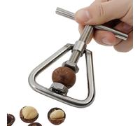 ZenithQuest Metal Nut Cracker Tool Nutcracker Kitchen Tool Stainless Steel Pecan Cracker Nutcracker Tool for All Sorts of Nuts