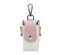ZenithQuest Pink PU Leather Golf Ball Pouch with Magnetic Snap & Clip Hook, Portable Golf Tee Holder Bag Holds 2 Balls & 4 Tees, for Men Women Golfers