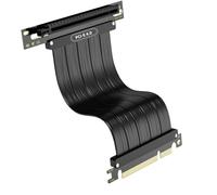 Zenithra PCIe 4.0 Riser Cable 200mm, 90-Degree Right Angle Adapter - Compatible with RTX 4090/4080/4070 Super, RX 7900XTX/XT/GRE - 16 GT/s High-Speed Flexible GPU Extension, Screw Fixing Holes