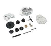 ZenithRide 1/24 RC Car Metal Transmission Gear Box Set FMS Compatible Upgrade Parts Accessories(Silver)